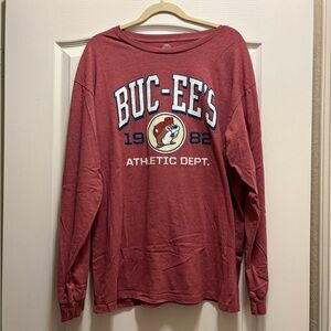 Red Buc-ee's Long Sleeve Shirt